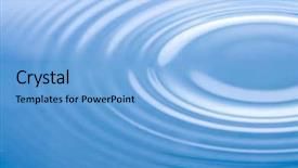  Presentation with water ripple - Slide set with still waters - close-up of water ripple background and a  colored foreground