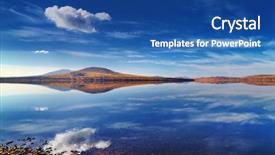  Presentation with russia - Slides having still waters - lake zuratkul in ural mountains background and a ocean colored foreground