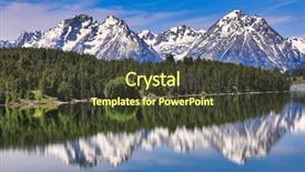  Presentation with yellowstone - PPT layouts enhanced with still waters of jackson background and a tawny brown colored foreground
