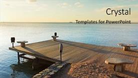  Presentation with jetty on a tropical - Audience pleasing PPT layouts consisting of stillness storm - jetty to paradise backdrop and a soft green colored foreground