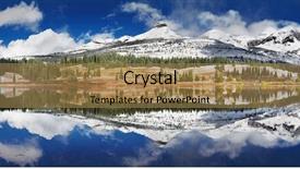  Presentation with mountains - Colorful PPT theme enhanced with stillness storm - molas lake san juan mountains backdrop and a coral colored foreground