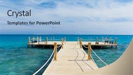  Presentation with wooden - Presentation theme having stillness storm - wooden pier background and a  colored foreground