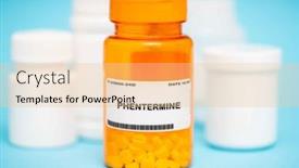  Presentation with tablet capsule - Presentation design featuring stimulant-medication-used background and a lemonade colored foreground