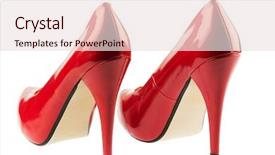  Presentation with photo - Slides consisting of stimulus - red high heels symbolic photo background and a lemonade colored foreground