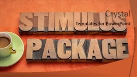  Presentation with vintage paper - Amazing slide set having stimulus-package-word-abstract backdrop and a coral colored foreground