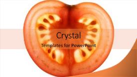  Presentation with tomato tissue culture - Audience pleasing slides consisting of stips - tomato slice backlit showing intricate backdrop and a gold colored foreground