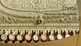  Presentation with dust - Beautiful presentation theme featuring stirling - vintage cash register covered backdrop and a mint green colored foreground