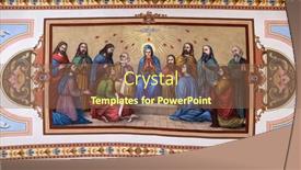  Presentation with holy spirit - Cool new PPT theme with stitar-croatia-august-27-pentecost backdrop and a coral colored foreground