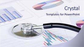  Presentation with stock market - Colorful slides enhanced with stock chart - market analysis backdrop and a sky blue colored foreground