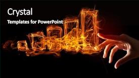  Presentation with growing - Amazing presentation design having stock charts - growing graph icon backdrop and a wine colored foreground