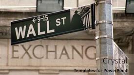  Presentation with stock exchange - Presentation theme consisting of stock-exchange-in-new-york background and a coral colored foreground