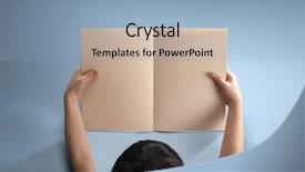  Presentation with stock bank accounting and book - Presentation with stock image of a girl background and a light blue colored foreground