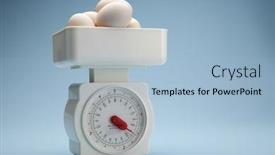  Presentation with egg - Theme consisting of stock-image-of-the-egg background and a light blue colored foreground