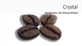  Presentation with red coffee bean - Amazing PPT theme having stock mage of the coffee backdrop and a  colored foreground