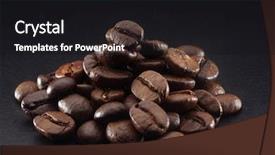  Presentation with coffee - Slides featuring stock mage of the coffee background and a black colored foreground