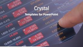  Presentation with stock market - PPT layouts consisting of stock market analysis on digital background and a gray colored foreground