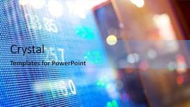  Presentation with market data - Cool new theme with stock market chart stock market backdrop and a  colored foreground