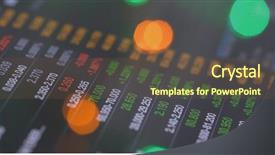  Presentation with market data - Amazing presentation having stock market data graph backdrop and a tawny brown colored foreground