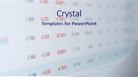  Presentation with market data - Slide deck consisting of stock market data on display background and a sky blue colored foreground