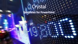  Presentation with market data - Cool new presentation design with stock market data on led backdrop and a navy blue colored foreground