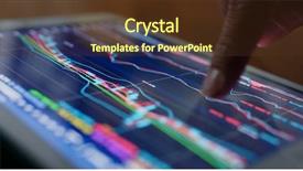  Presentation with market data - Beautiful slides featuring stock market data on tablet backdrop and a tawny brown colored foreground