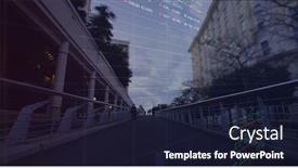  Presentation with global economy - Slides featuring stock-market-data-processing-against background and a wine colored foreground