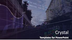  Presentation with global economy - Slide deck having stock-market-data-processing-against background and a wine colored foreground