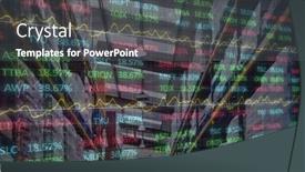  Presentation with global logistics - Presentation consisting of stock-market-data-processing-against background and a dark gray colored foreground