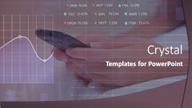  Presentation with market data - Slide deck with stock-market-data-processing-against background and a gray colored foreground