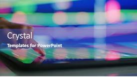  Presentation with market data - Cool new PPT layouts with stock-market-data-shown backdrop and a teal colored foreground