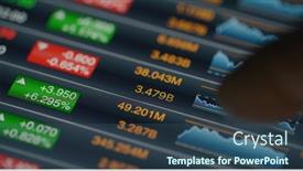  Presentation with market data - Audience pleasing slide set consisting of stock-market-data backdrop and a ocean colored foreground