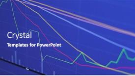  Presentation with stock market - Cool new presentation theme with stock market diagrams showing on screen backdrop and a royal blue colored foreground