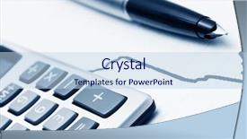  Presentation with accounting inventory - Cool new PPT theme with stock market exchange traded funds - accounting backdrop and a  colored foreground