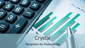  Presentation with stock market - Presentation consisting of stock market finance account report background and a light blue colored foreground