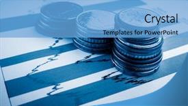  Presentation with stock bank accounting and book - PPT theme featuring stock market finance account report background and a light blue colored foreground