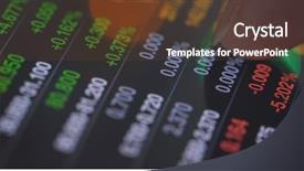  Presentation with stock market - Beautiful PPT layouts featuring stock market graph backdrop and a tawny brown colored foreground