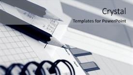  Presentation with financial market - Audience pleasing slide deck consisting of stock market graphs and chart backdrop and a  colored foreground