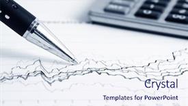  Presentation with bond market - Slide deck featuring money bond - stock market graphs monitoring background and a sky blue colored foreground