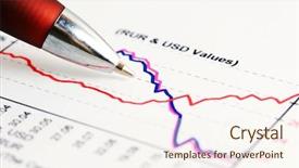  Presentation with stock market - PPT theme featuring stock market graphs background and a cream colored foreground