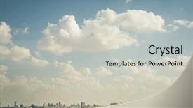  Presentation with development - Amazing presentation theme having stock market green - aerial view of a sprawling backdrop and a light gray colored foreground