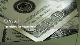  Presentation with close up of a brick - Cool new PPT theme with stock market green - close-up of a 100 banknotes backdrop and a gray colored foreground