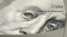  Presentation with extra lessons - Cool new theme with stock market green - extra close-up of a banknotes backdrop and a light gray colored foreground