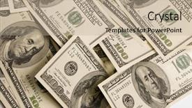  Presentation with money - Presentation theme having stock market green - money background background and a  colored foreground