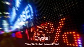  Presentation with market stock market education - PPT layouts enhanced with stock market price display background and a wine colored foreground