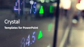  Presentation with management - Amazing slide set having stock market price display backdrop and a tawny brown colored foreground