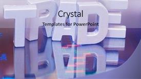  Presentation with concept - Presentation enhanced with stock market ticker - business concept background and a  colored foreground