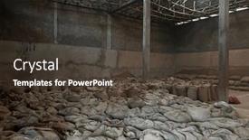  Presentation with green coffee - Presentation with stock-of-green-coffee-beans background and a tawny brown colored foreground