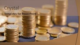  Presentation with euro - Cool new slides with stock-photo-euro-coins-euro backdrop and a coral colored foreground