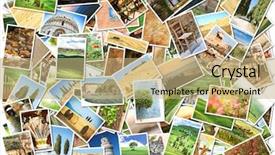  Presentation with italy - Amazing theme having stock portfolio - many different images of italy backdrop and a coral colored foreground