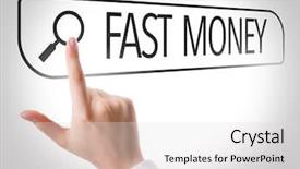  Presentation with autobiography biography written in search - Amazing presentation design having stock scams - fast money written in search backdrop and a light gray colored foreground
